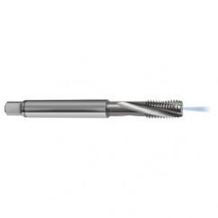 M5x0.50 6H 3-Flute Carbide Semi-Bottoming 15 degree Spiral Flute Tap-Bright - Exact Industrial Supply