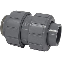 Asahi/America - 1-1/4" CPVC Check Valve - True Union Ball Check, Socket x Thread, 150 WOG - Exact Industrial Supply