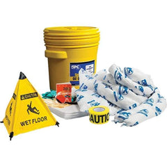Brady SPC Sorbents - 17 Gal Capacity Oil Only Spill Kit - 20 Gal Polyethylene Drum - Exact Industrial Supply