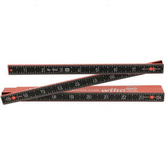 Wiha - Folding Rules Overall Length (Feet): 6.50 Graduation (Inch): 1/16 - Exact Industrial Supply