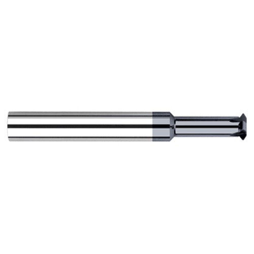 0.0540″ Cutter Diameter × 0.1870″ (3/16″) Reach Carbide Single Form #1 Thread Milling Cutter for Hardened Steels, 3 Flutes, AlTiN Nano Coated - Exact Industrial Supply