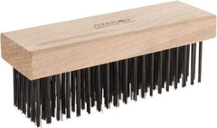Anderson - 6 Rows x 19 Columns Steel Scratch Brush - 7-1/2" OAL - Exact Industrial Supply