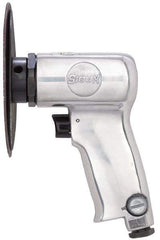 Sioux Tools - 4-1/2" Max Disc, 14,000 RPM, Pneumatic Handheld Disc Sander - 12 CFM, 1/4 NPT Inlet, 0.63 hp, 90 psi - Exact Industrial Supply