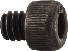 Value Collection - #5-40 UNC Hex Socket Drive, Socket Cap Screw - Alloy Steel, Black Oxide Finish, Fully Threaded, 1/8" Length Under Head - Exact Industrial Supply