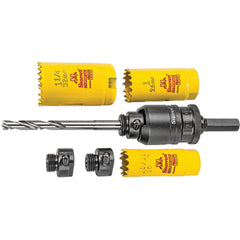 A6-8 Arbor Kit w/Fast Cut Hole Saw Hex Shank - Exact Industrial Supply