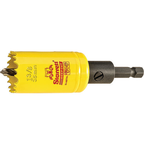 1-3/8″ Bi-Metal Deep Cut Hole Saw - Starrett with Arbor - Exact Industrial Supply