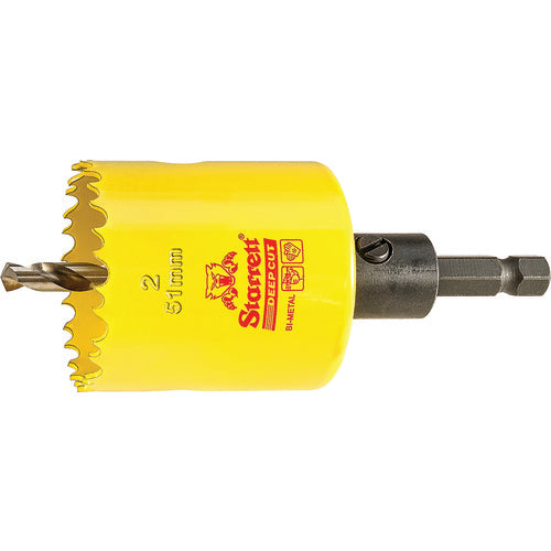 2″ Bi-Metal Deep Cut Hole Saw - Starrett with Arbor - Exact Industrial Supply