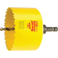 3-3/8″ Bi-Metal Deep Cut Hole Saw - Starrett with Arbor - Exact Industrial Supply