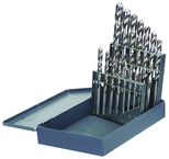 15 Pc. 1/16" - 1/2" by 32nds Cobalt Surface Treated Jobber Drill Set - Exact Industrial Supply