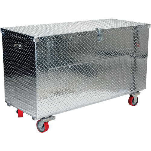 Alum Tool Box Front Door -Casters 24 × 48 - Exact Industrial Supply