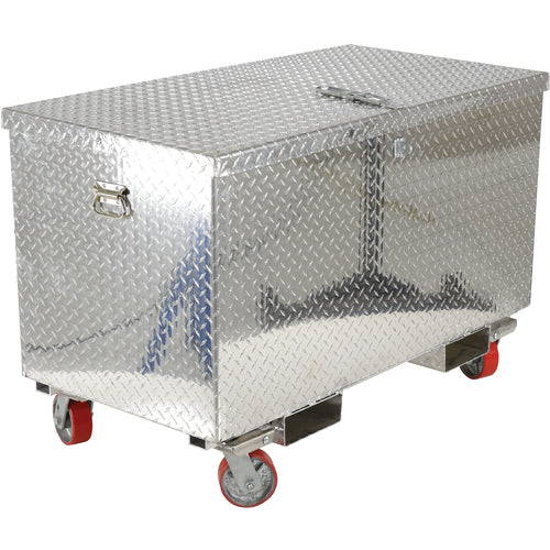 Aluminum Tool Box -Casters/Forks 24 × 48 - Exact Industrial Supply