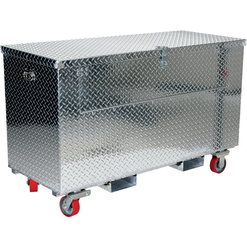 Alum Tool Box Front Door Caster/Fork 24 × 60 - Exact Industrial Supply