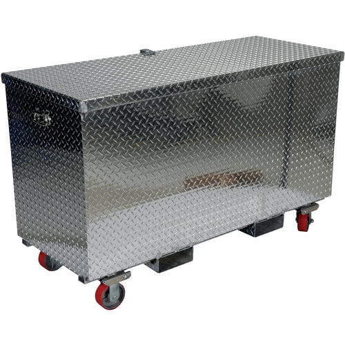 Aluminum Tool Box -Casters/Forks 30 × 60 - Exact Industrial Supply