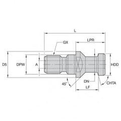 RK 50DVM PULL STUD - Exact Industrial Supply