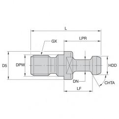 RK30BT1M PULL STUD - Exact Industrial Supply