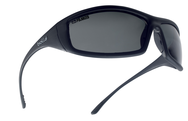 SOLIS, Polarized Grey, Shiny BLK Fr Polarized Grey ASShiny Black - Exact Industrial Supply