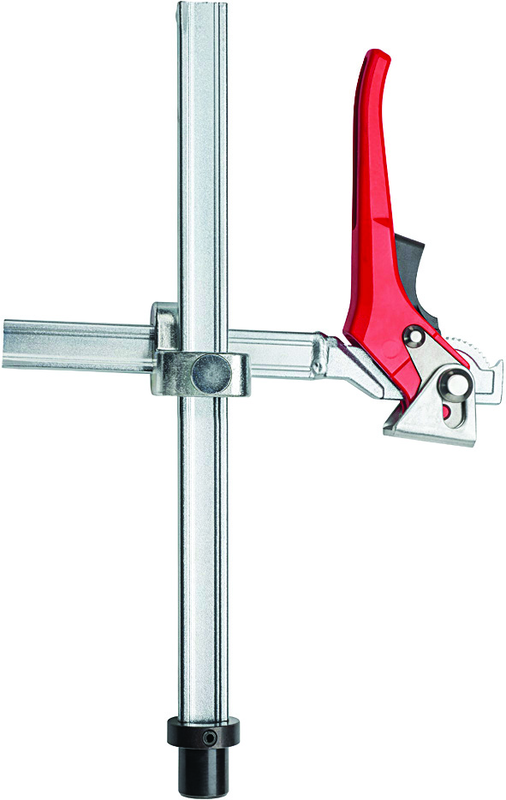 28mm Welding Clamp - Variable Throat Depth - Lever Handle - Exact Industrial Supply
