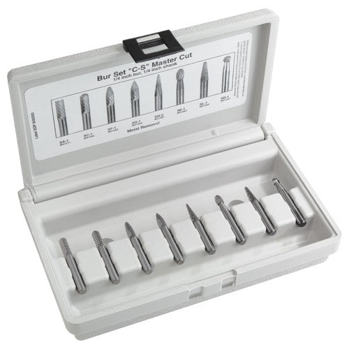 1/4X1/4 STYLE C SHK MC BUR SET - Exact Industrial Supply