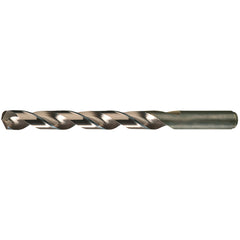 3/8 RHS / RHC HSS-CO 8% (M42) 135 Degree Split Point Heavy Duty Cobalt Drill - Straw / Gold Oxide - Exact Industrial Supply