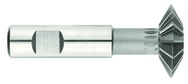 2-7/16 x 1/4 x 3/8 Shank - HSS - 90 Degree - Double Angle Shank Type Cutter - 10T - TiAlN Coated - Exact Industrial Supply