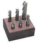 6 Pc. HSS Single-End End Mill Set - Exact Industrial Supply