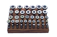 41 Pc. HSS Staggered Tooth Woodruff Keyseat Cutter Set - Exact Industrial Supply