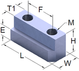 KW8JN9 Jaw Nut For 1.5mm Serrated Hard Jaw - Exact Industrial Supply