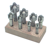 8 Pc. HSS Corner Rounding End Mill Set - Exact Industrial Supply
