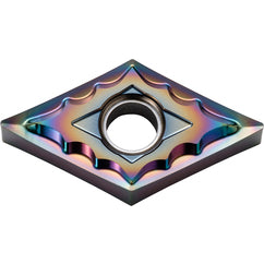 DNMG 432 AH PDL025, 1/32″ Corner Radius, 3/16″ Thick, 1/2″ Inscribed Circle, C, Diamond, Turning Indexable Insert - Exact Industrial Supply