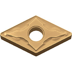 DNMG 431 GS CA515, 1/64″ Corner Radius, 3/16″ Thick, 1/2″ Inscribed Circle, TiCnulll2O3/TiN, Diamond, Turning Indexable Insert - Exact Industrial Supply