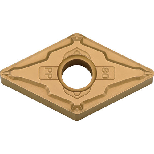 DNMG 4305 PP CA515, 0.0079″ Corner Radius, 3/16″ Thick, 1/2″ Inscribed Circle, TiCnulll2O3/TiN, Diamond, Turning Indexable Insert - Exact Industrial Supply