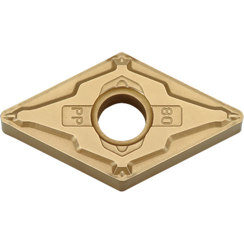 DNMG 4305 PP CA025P, 0.008″ Corner Radius, 3/16″ Thick, 1/2″ Inscribed Circle, TiCl2O3/TiN, 55 Degree Diamond, Turning Indexable Insert