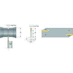 TWECOB-DNTF-32-40 Parting Off Blade - Exact Industrial Supply