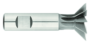 1-7/8 x 1/2 x 7/8 Shank - HSS - 45 Degree - Single Angle Shank Type Dovetail Cutter - 12T - Uncoated - Exact Industrial Supply