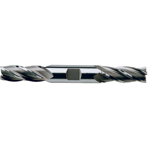 3/16″ × 3/8″ × 1/2″ × 3 1/4″ 4 Flute Square End HSS End Mill-Flat Shank - Uncoated - Exact Industrial Supply