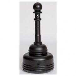 5 QT SAFESMOKER RECEPTACLE BLACK - Exact Industrial Supply