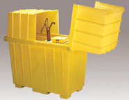 2 DRUM WORK STATION W/COVER - Exact Industrial Supply