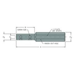 BBS-156/625 - 5/32" Sleeve - 5/8" Shank - Steel Boring Bar Sleeve - Exact Industrial Supply