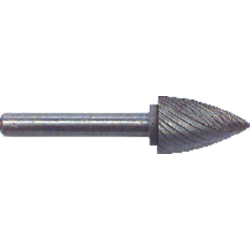1/2 × 3/4 × 1/4″ SH Tree Pt End Shape - HSS - Burr - Exact Industrial Supply