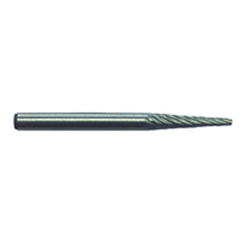 1/8 × 9/16 × 1/8″ SH Cone Shape - HSS - Burr - Exact Industrial Supply