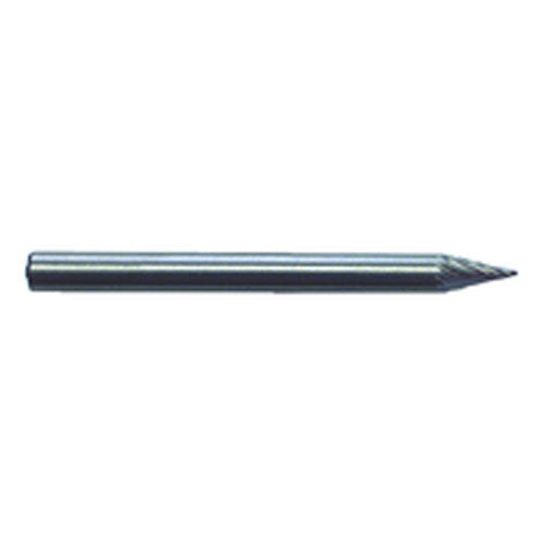 1/4 × 1/4 × 1/8″ SH Cone Shape - HSS - Burr - Exact Industrial Supply