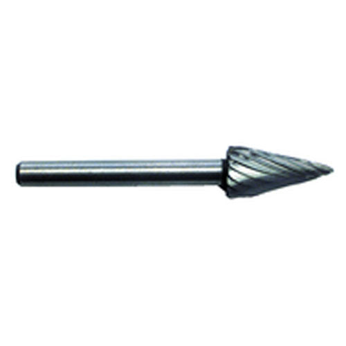1/4 × 1/2 × 1/8″ SH Cone Shape - HSS - Burr - Exact Industrial Supply