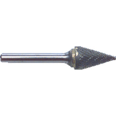 1/4 EdgeHog Conical Carbide Bur SM-1 Standard Alt Diamond (Double) - Exact Industrial Supply