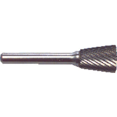 1/4 EdgeHog Back Taper Miniature Carbide Bur SN-51 Standard - Exact Industrial Supply
