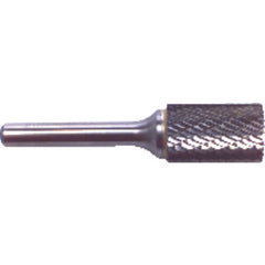 1/8 EdgeHog Cylindrical End Cut Carbide Bur SB-43 3″ Overall Length Std Alt. Diamond (Double) - Exact Industrial Supply