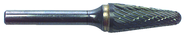 SL4 1/2 x 1-3/16 x 1/4" SH Dbl Cut Taper Radius - CBD - Burr - Exact Industrial Supply