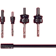 Arbor with HSS Drill - Fits Hole Saw 9/16 to 1-3/16″ - Exact Industrial Supply