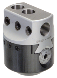 50 NAT w/Drive Flange x 1-1/2-8 Thread Mount - Boring Head Shank - Exact Industrial Supply