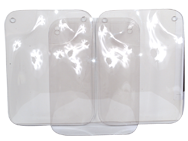 Replacement Shields - 8 x 10" - Lexan / Concave - Exact Industrial Supply