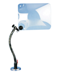 Safety Shield- 10 x 12" - Flat Shield - C-Clamp Mnt - Exact Industrial Supply